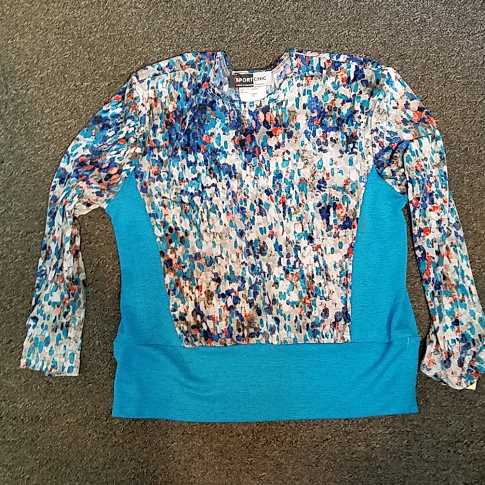 Chic Multi-Color 3/4 Sleeve Top - Picture 5 of 8